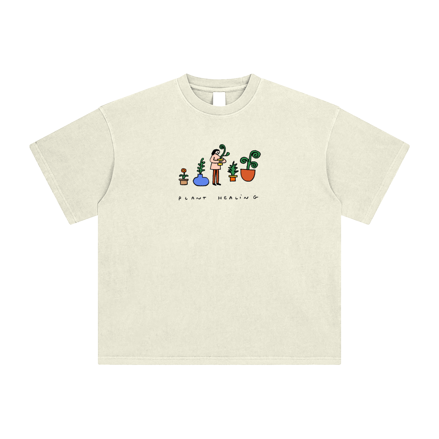 Plant Healing - Enzyme Washed T-Shirt - Marcello Velho