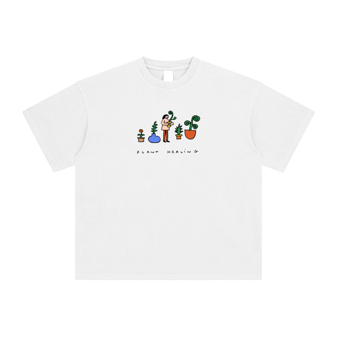 Plant Healing - Enzyme Washed T-Shirt - Marcello Velho