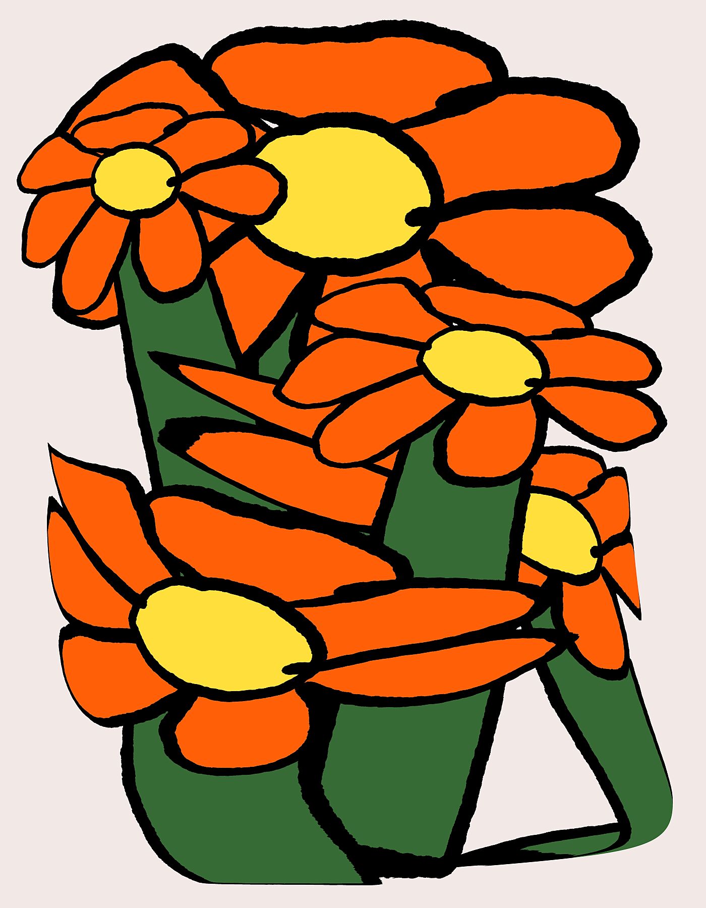 Red Bunch Flowers - Marcello Velho