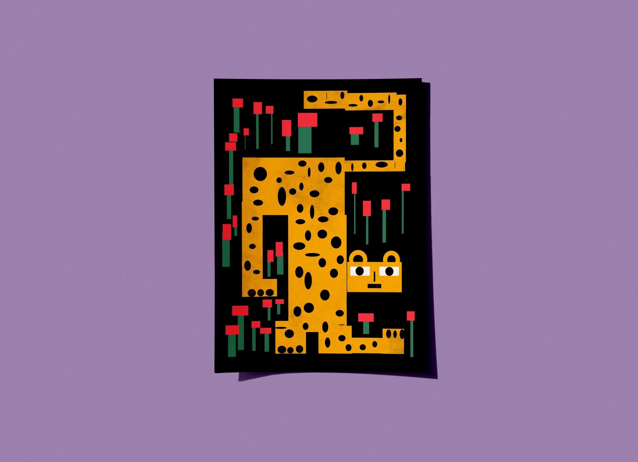 Simple Leopard Poster - Marcello Velho