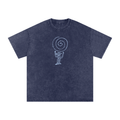 Spiral Eye - Snow Washed Oversized Cotton T-Shirt - Marcello Velho
