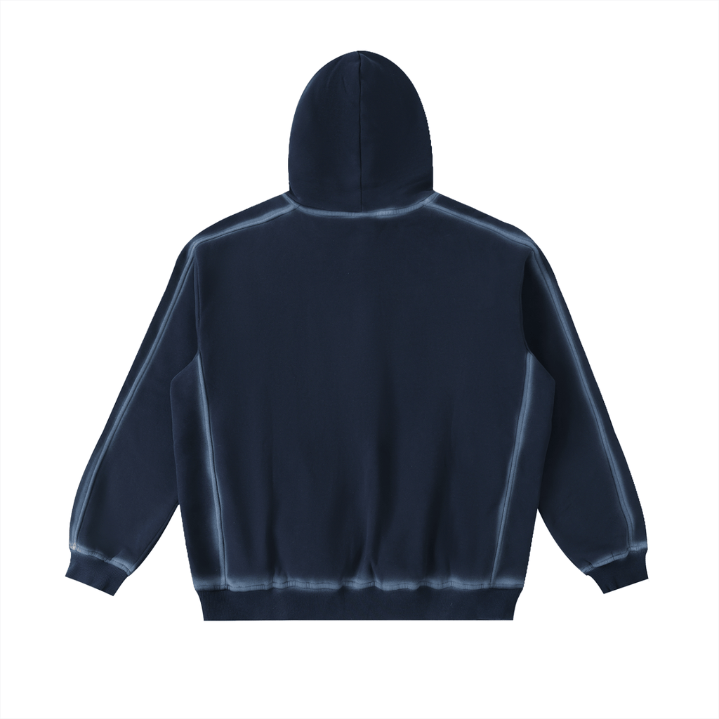 Spiral Eye - Sunfaded Edge Fleece Hoodie - Marcello Velho