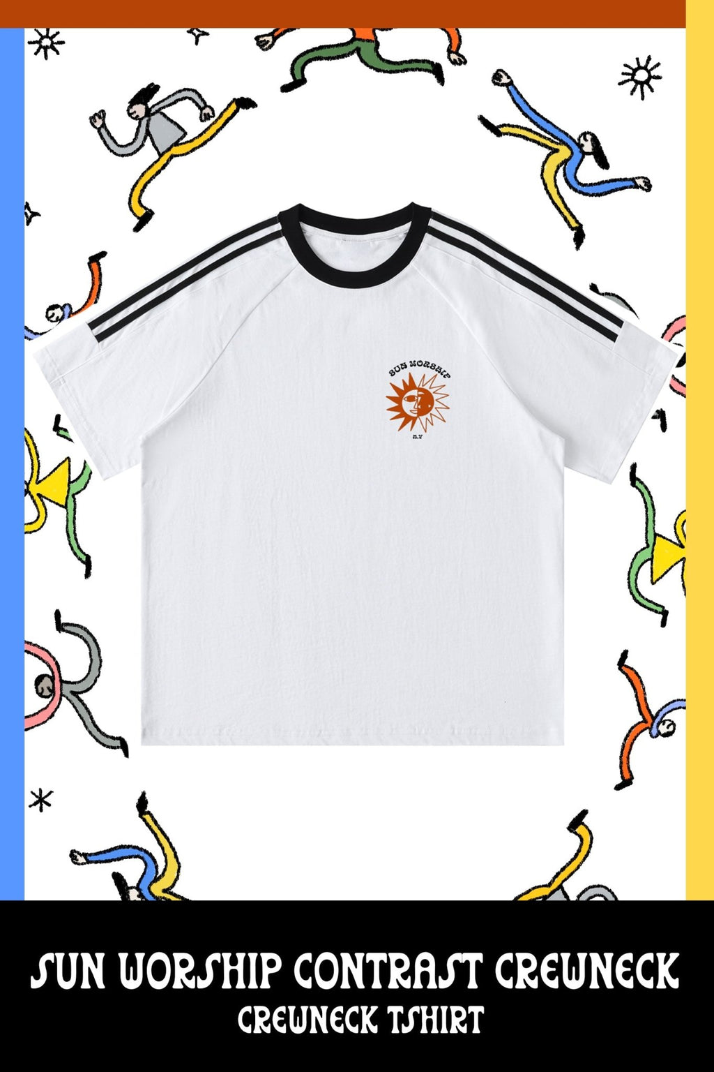 Sun Worship - Contrast Crew Neck - Marcello Velho