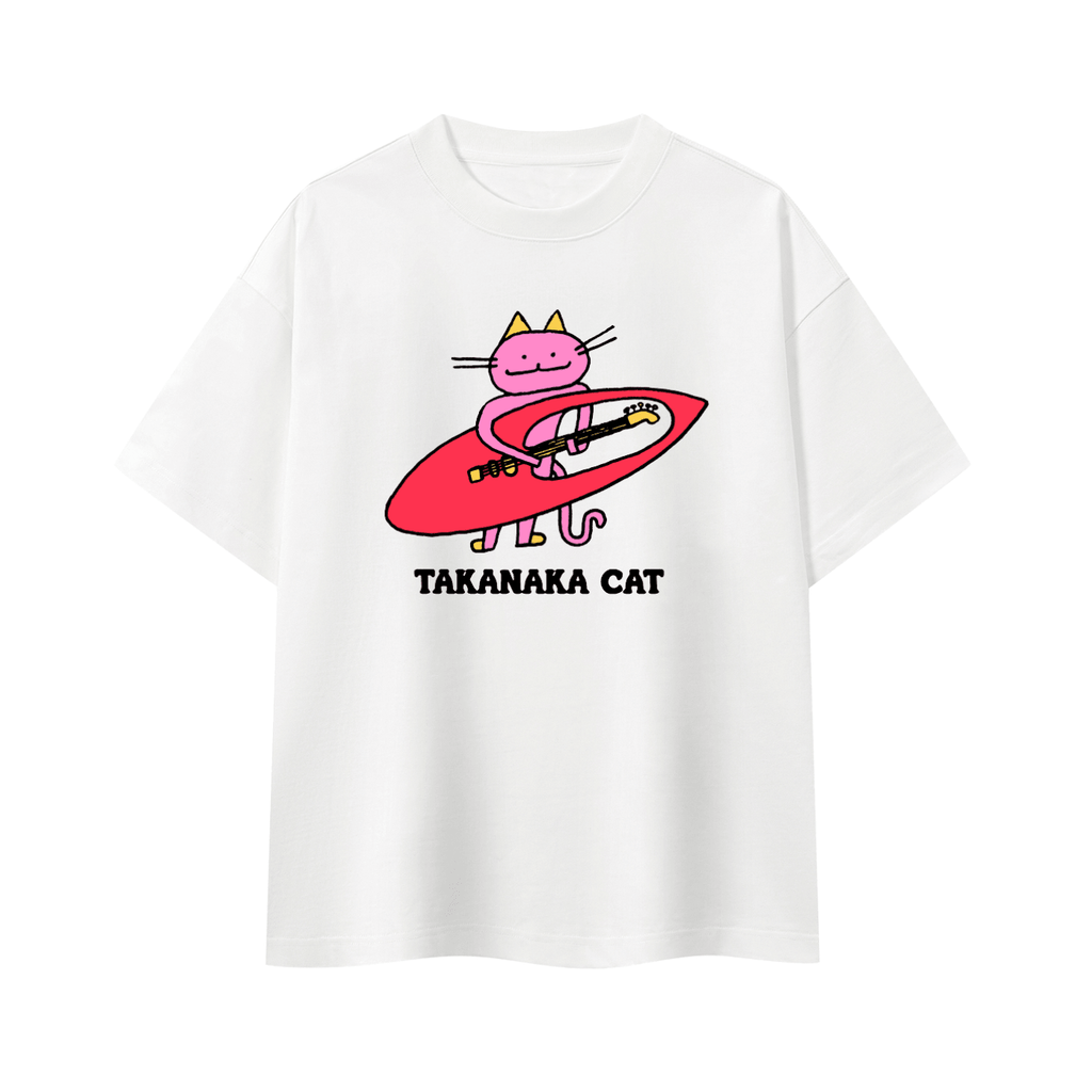 Takanaka Cat - Boxy Oversized T-Shirt - Marcello Velho