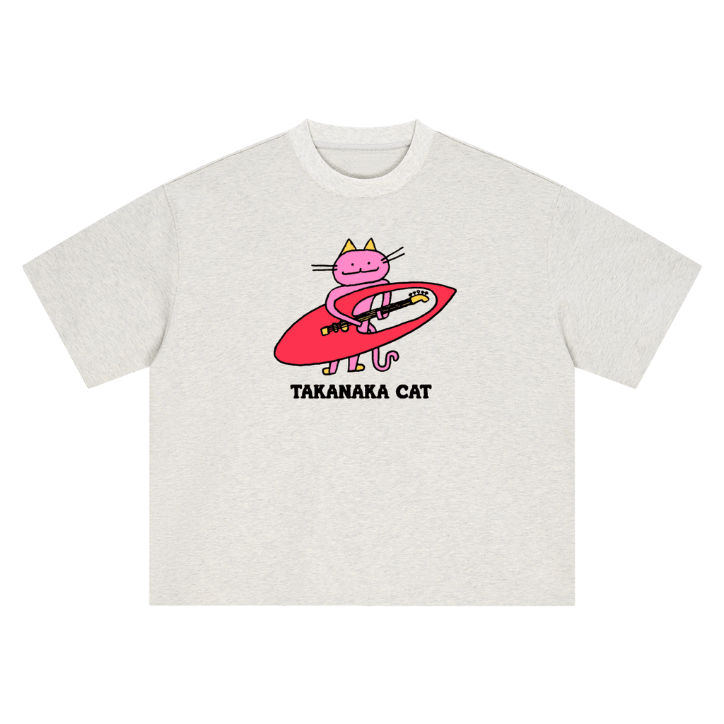 Takanaka Cat - Boxy Oversized T-Shirt - Marcello Velho