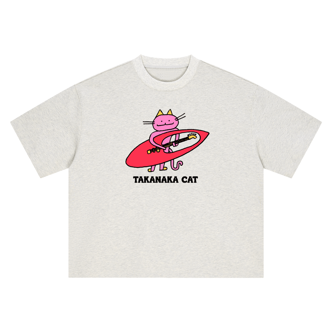 Takanaka Cat - Boxy Oversized T-Shirt - Marcello Velho