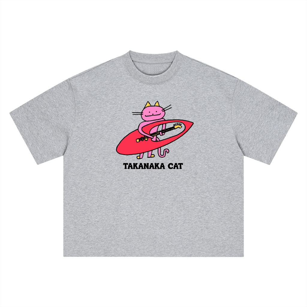 Takanaka Cat - Boxy Oversized T-Shirt - Marcello Velho