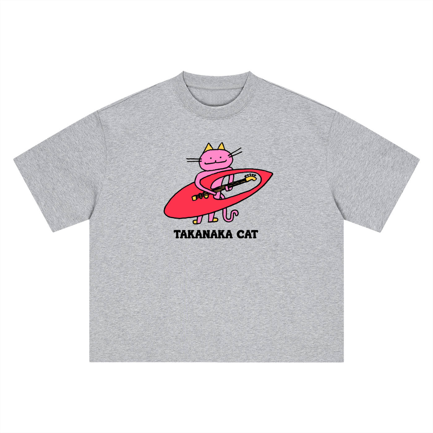 Takanaka Cat - Boxy Oversized T-Shirt - Marcello Velho