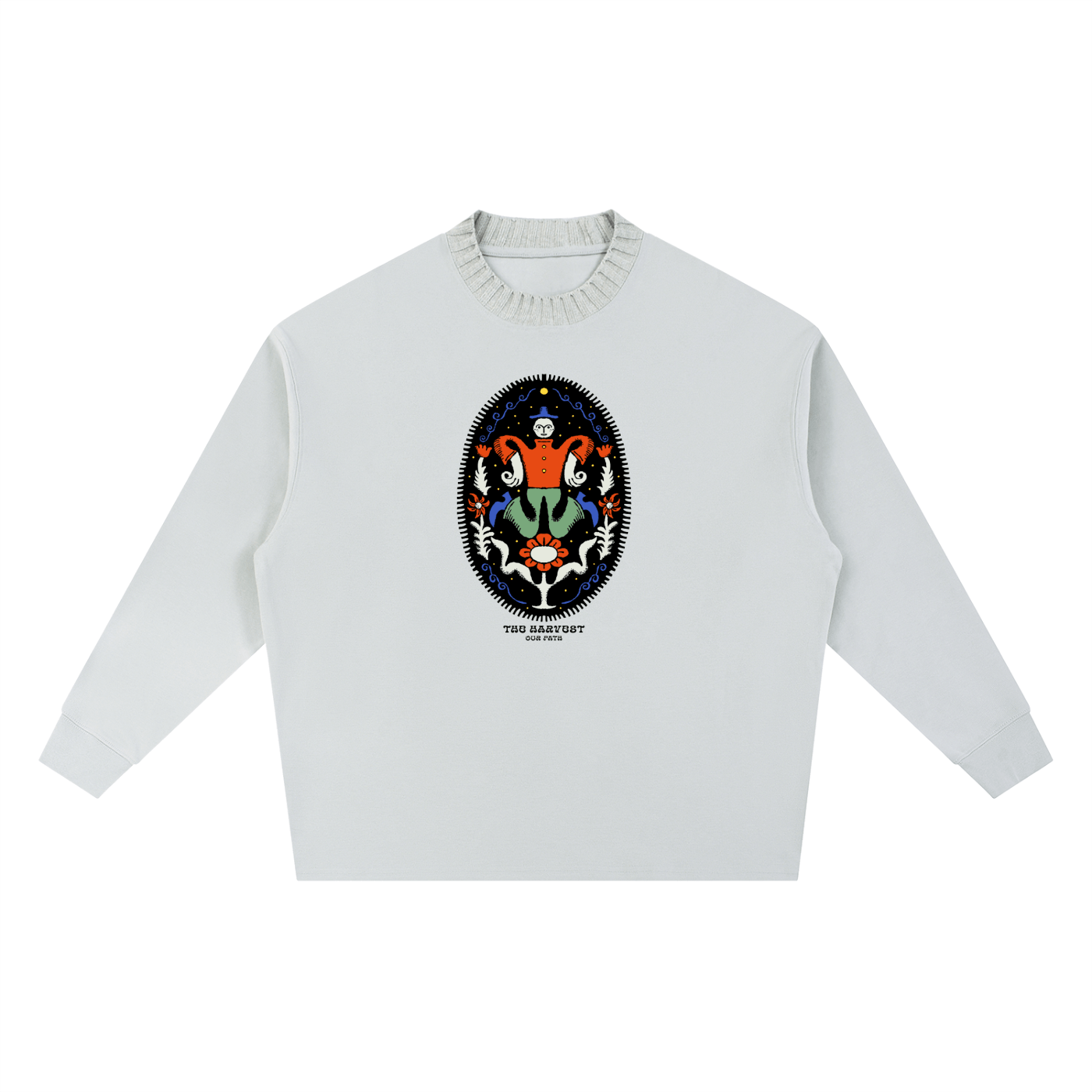 The Harvest - Knitted Round Neck Oversize Sweatshirt - Marcello Velho