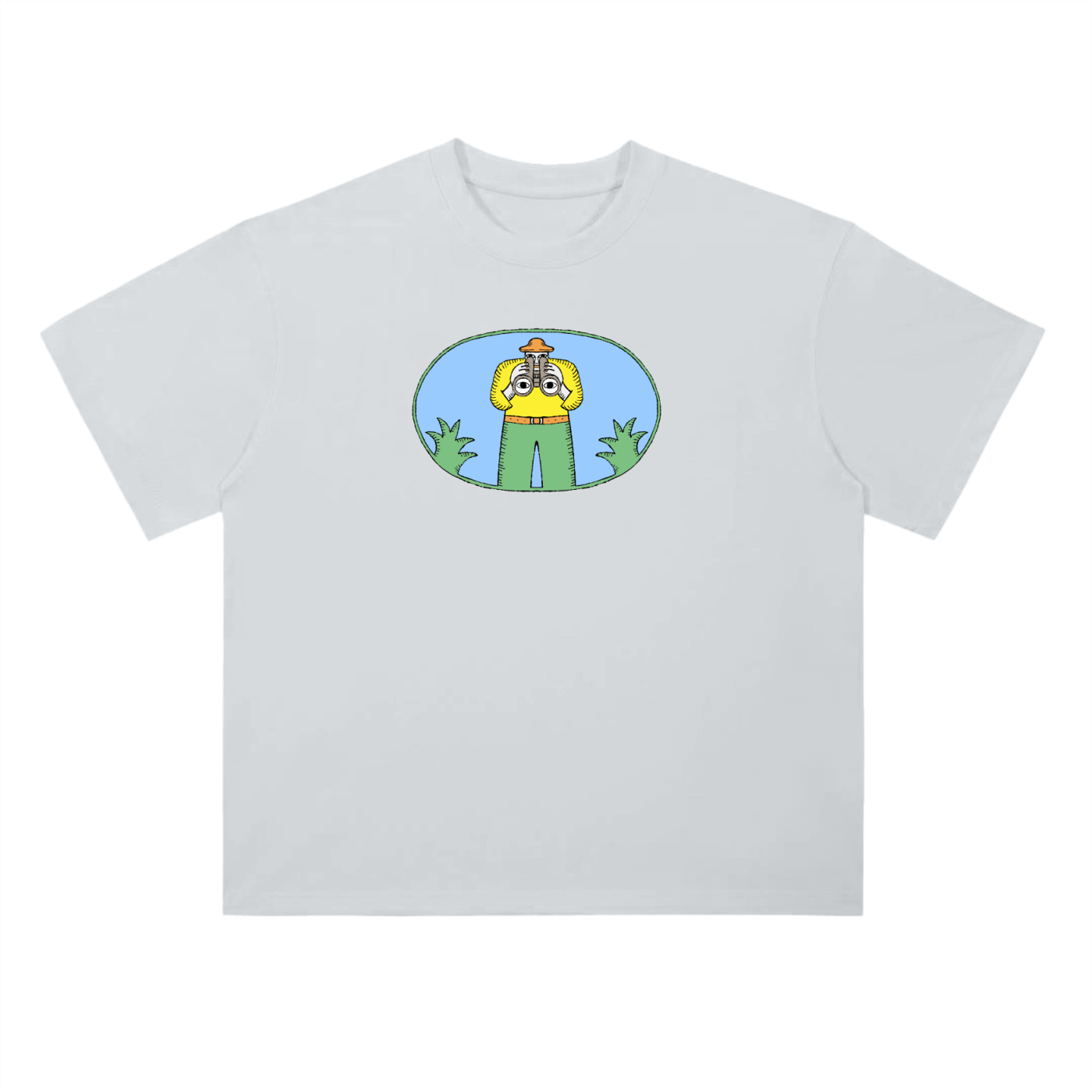The Observer - Heavyweight Drop Shoulder Cotton T-Shirt - Marcello Velho