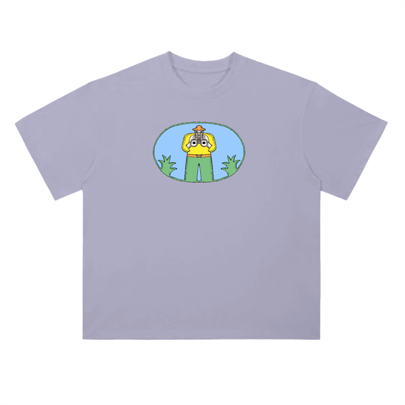 The Observer - Heavyweight Drop Shoulder Cotton T-Shirt - Marcello Velho
