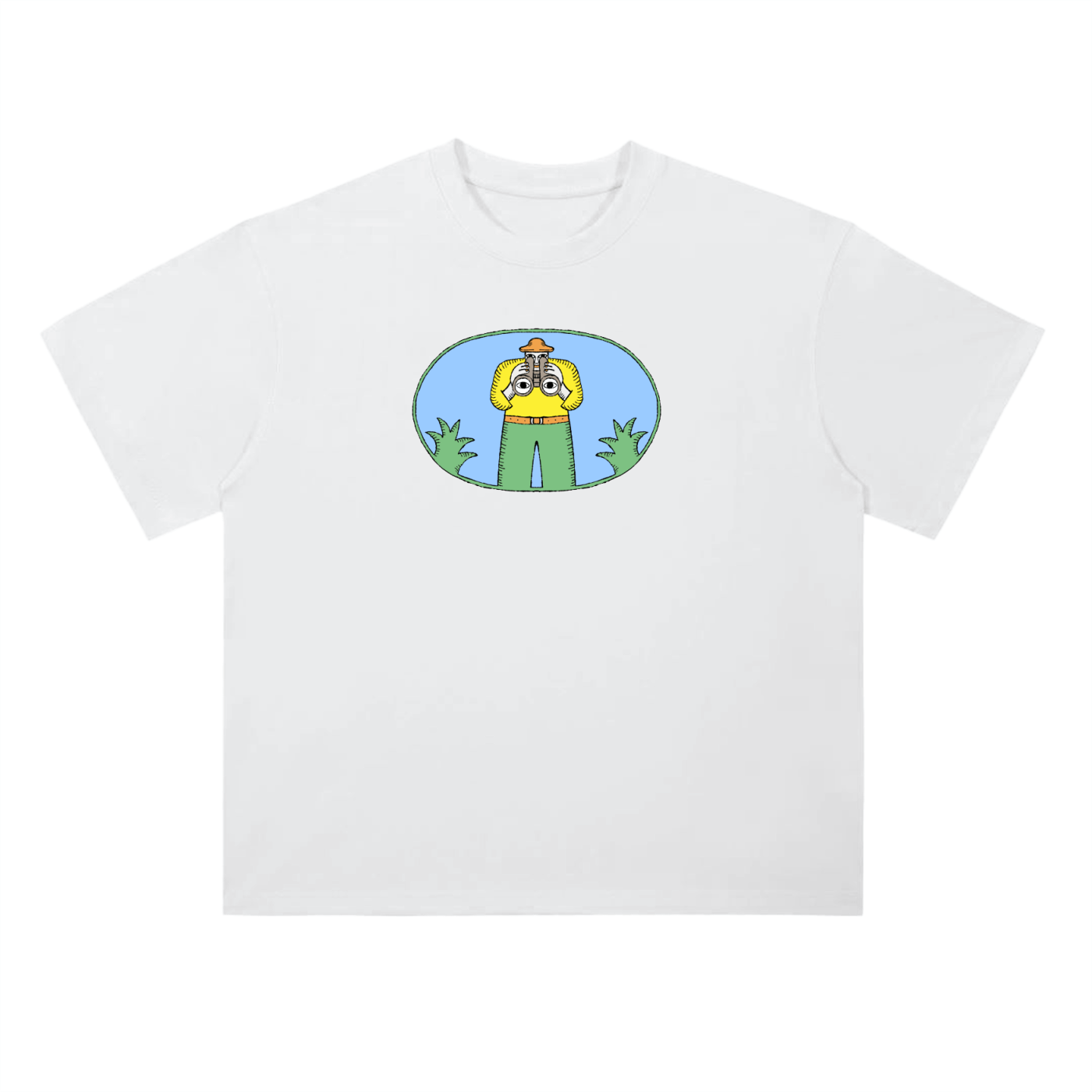 The Observer - Heavyweight Drop Shoulder Cotton T-Shirt - Marcello Velho