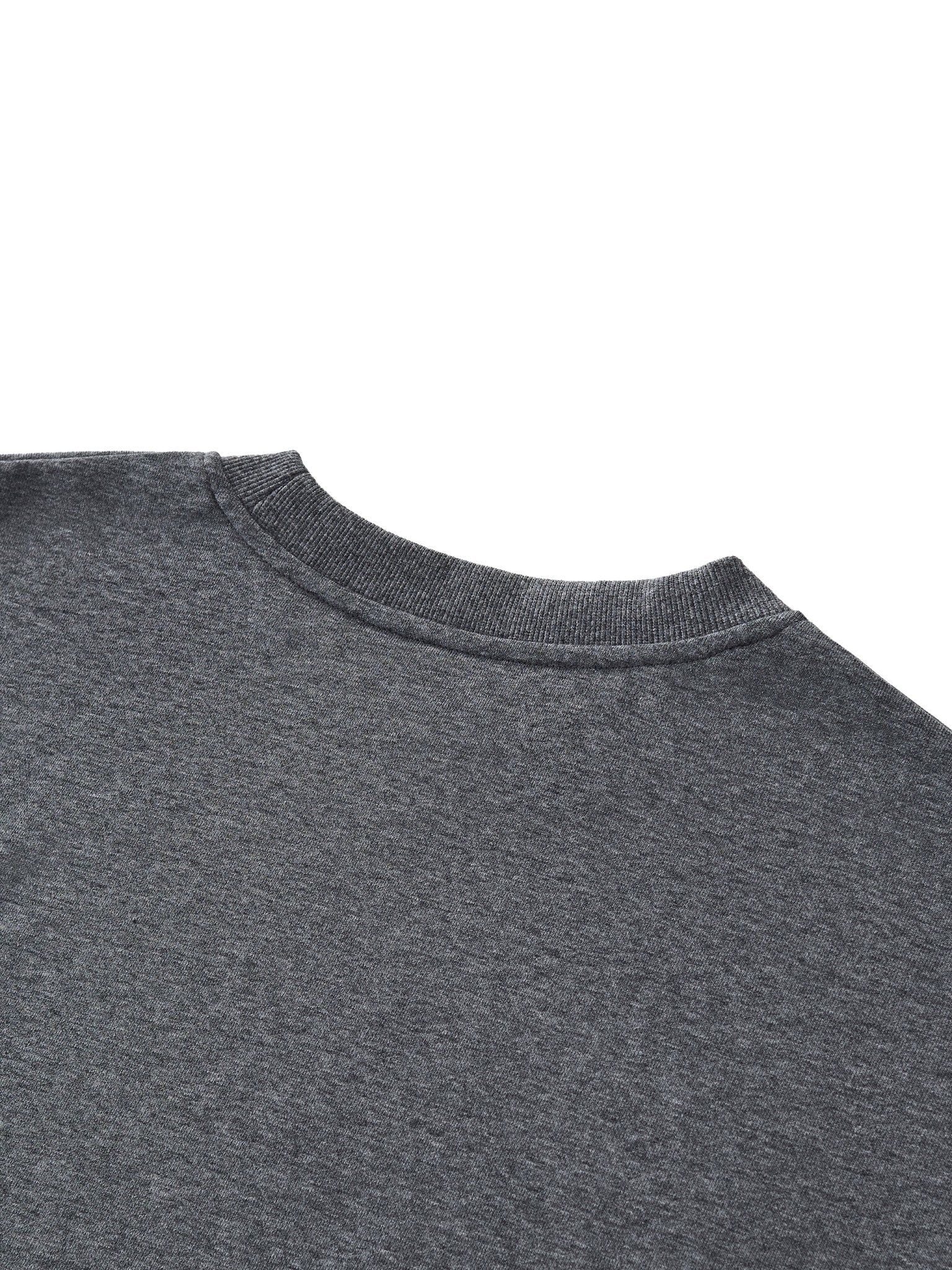 The Only Thing is Music - White Print - Unisex Heavyweight Boxy T-Shirt - Marcello Velho