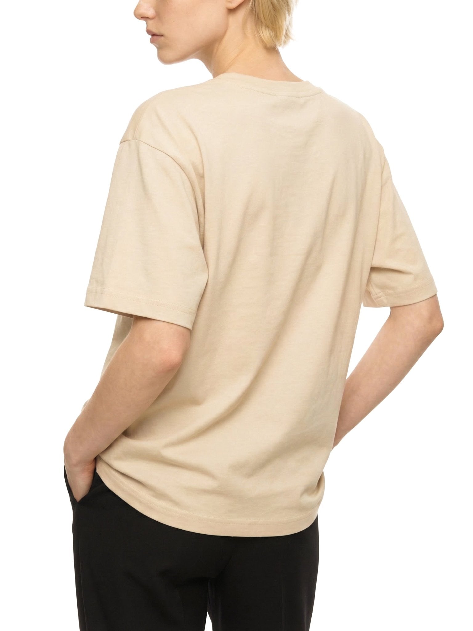 The Only Thing is Music - White Print - Unisex Heavyweight Boxy T-Shirt - Marcello Velho