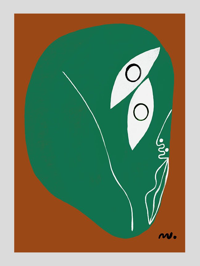 Tribal Green Portrait - Marcello Velho