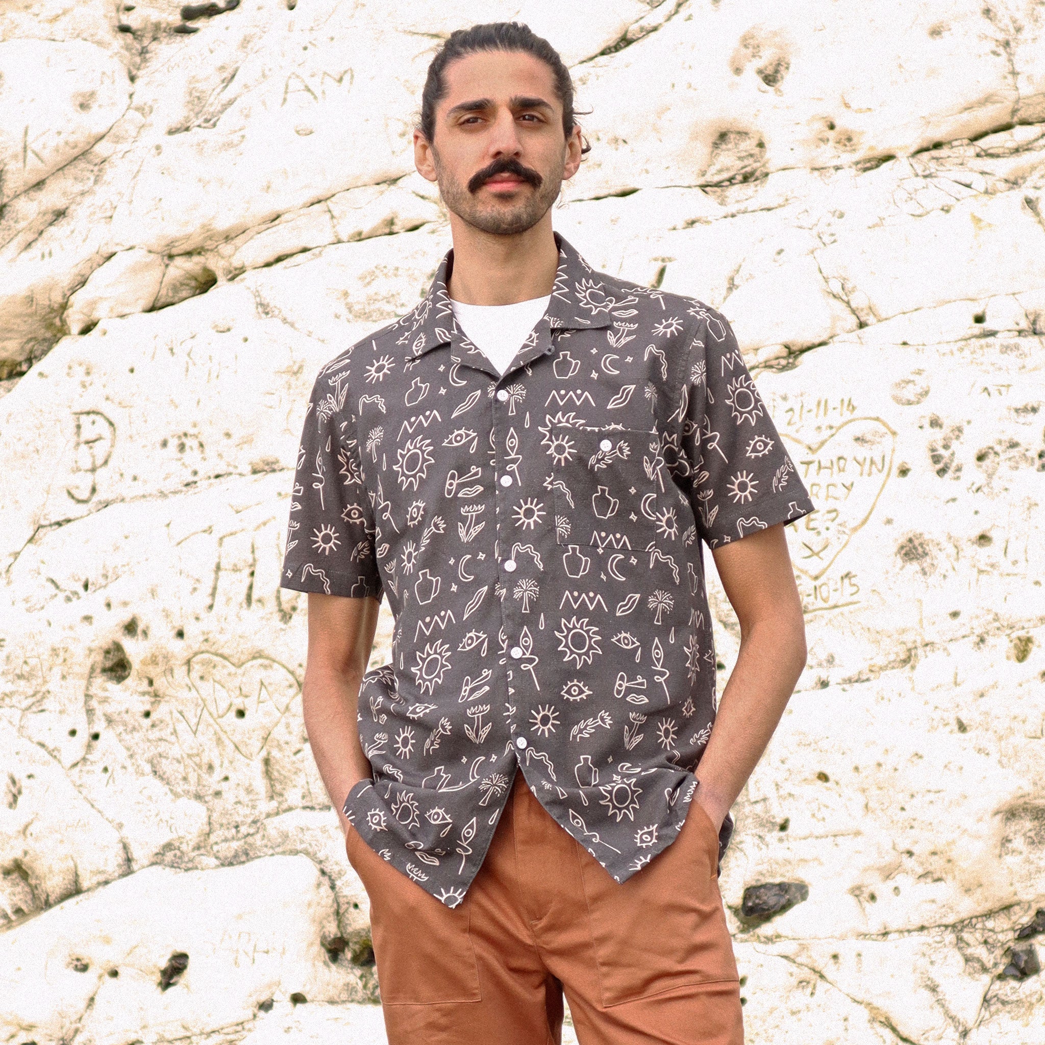 Far Afield x Marcello Velho Selleck Short Sleeve Shirt